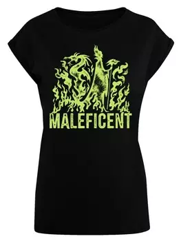 Футболка F4NT4STIC Extended Shoulder T-Shirt Disney Villians Maleficent Dragon, черный