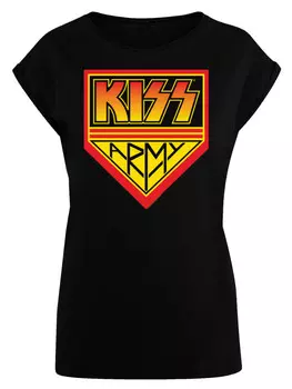 Футболка F4NT4STIC Extended Shoulder T-Shirt Kiss Army Logo, черный