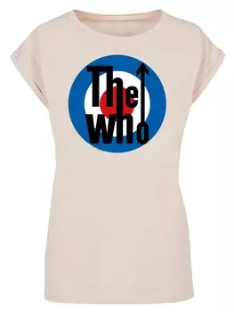 Футболка F4NT4STIC Extended Shoulder T-Shirt The Who Target Classic, цвет Whitesand