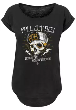 Футболка F4NT4STIC Fall Out Boy Chest Youth Skull, черный