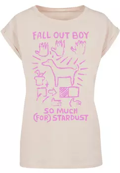 Футболка F4NT4STIC Fall Out Boy Pink Dog So Much Stardust, белый