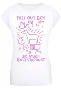 Футболка F4NT4STIC Fall Out Boy Pink Dog So Much Stardust, белый