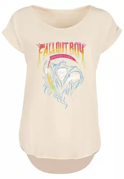 Футболка F4NT4STIC Fall Out Boy Rock And Roll Reaper, белый
