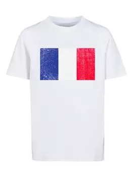 Футболка F4Nt4Stic FRANCE FRANKREICH FLAGGE DISTRESSED, белый