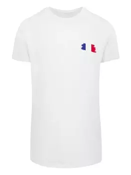 Футболка F4Nt4Stic FRANCE FRANKREICH FLAGGE FAHNE, белый