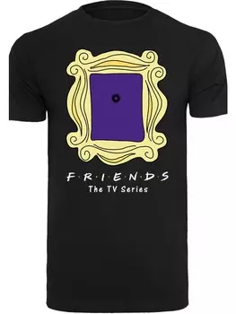 Футболка F4NT4STIC FRIENDS TV Serie Door Peephole BLK, черный