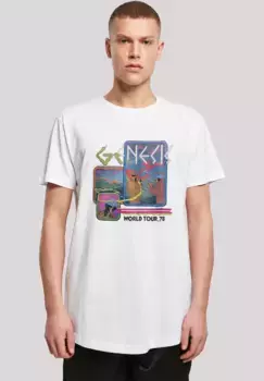Футболка F4NT4STIC "Genesis World Tour 78'", принт, белый