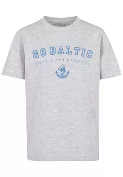 Футболка F4NT4STIC Go Baltic Knut & Jan Hamburg, цвет grau meliert
