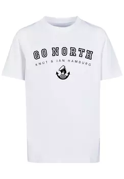 Футболка F4NT4STIC Go North Knut & Jan Hamburg, белый