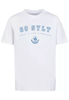 Футболка F4NT4STIC Go Sylt Knut & Jan Hamburg, белый