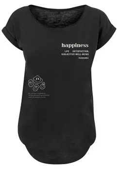 Футболка F4NT4STIC happiness LONG TEE, черный