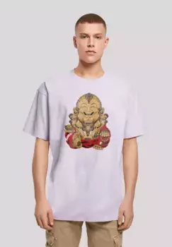 Футболка F4NT4STIC "Happy Cyber Buddha CYBERPUNK STYLES", принт, цвет Lilac