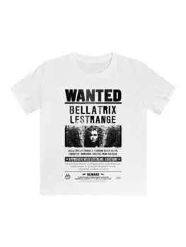 Футболка F4NT4STIC Harry Potter Bellatrix Lestrange Wanted, белый