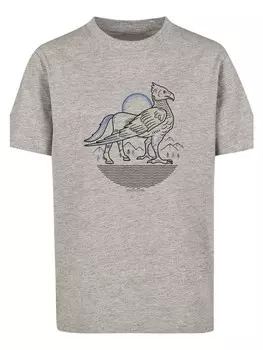 Футболка F4NT4STIC Harry Potter Buckbeak Line Art, пестрый серый