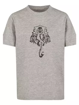 Футболка F4NT4STIC Harry Potter Dark Mark Crest, пестрый серый