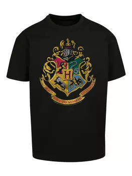 Футболка F4NT4STIC Harry Potter Distressed Hogwarts Crest, черный