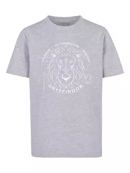 Футболка F4NT4STIC Harry Potter Gryffindor Seal, пестрый серый