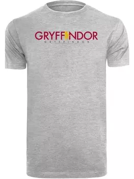 Футболка F4NT4STIC Harry Potter Gryffindor Text, пестрый серый