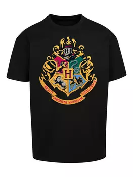 Футболка F4NT4STIC Harry Potter Hogwarts Crest Gold, черный