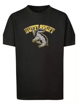 Футболка F4NT4STIC Harry Potter Hufflepuff Sport Emblem, черный