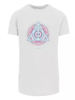 Футболка F4NT4STIC Harry Potter Neon Deathly hollows, белый