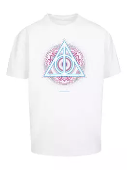 Футболка F4NT4STIC Harry Potter Neon Deathly hollows, белый
