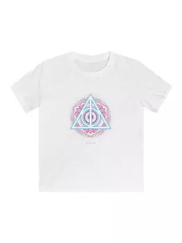 Футболка F4NT4STIC Harry Potter Neon Heiligtmer des Todes, белый