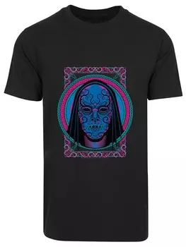 Футболка F4Nt4Stic Harry Potter Neon Todesser Maske, черный