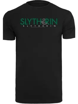 Футболка F4NT4STIC Harry Potter Slytherin Text, черный