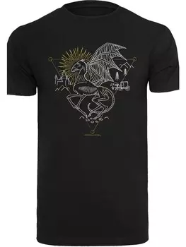 Футболка F4NT4STIC Harry Potter Thestral Line Art, черный