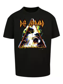 Футболка F4NT4STIC Heavy Oversize T-Shirt Def Leppard Hysteria, черный