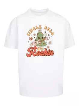Футболка F4NT4STIC Heavy Oversize T-Shirt Jingle Bell Rockin Weihnachten, белый