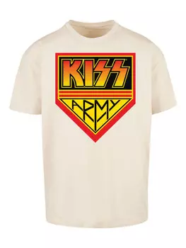 Футболка F4NT4STIC Heavy Oversize T-Shirt Kiss Army Logo, песочный