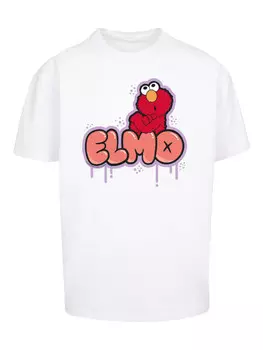 Футболка F4NT4STIC Heavy Oversize T-Shirt Sesamstrae Elmo NO, белый