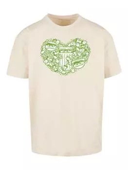 Футболка F4NT4STIC Heavy Oversize T-Shirt Sesamstrae Oscar hearty, песочный