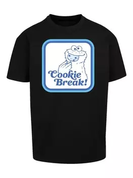 Футболка F4NT4STIC Heavy Oversize T-Shirt Sesamstrae Cookie Bracke, черный