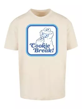 Футболка F4NT4STIC Heavy Oversize T-Shirt Sesamstrae Cookie Bracke, песочный