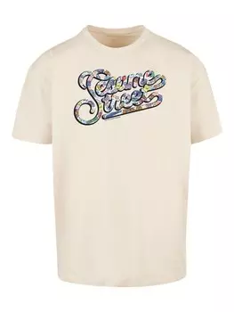 Футболка F4NT4STIC Heavy Oversize T-Shirt Sesamstrae Coloured lettering, песочный