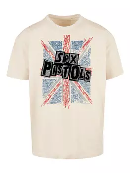 Футболка F4NT4STIC Heavy Oversize T-Shirt Sex Pistols Anarchy Flag, песочный