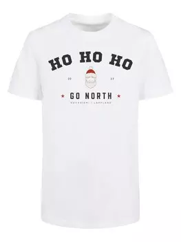 Футболка F4Nt4Stic HO HO HO SANTA CLAUS WEIHNACHTEN, белый