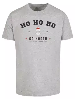 Футболка F4Nt4Stic Ho Ho Ho Santa Claus, пестрый серый