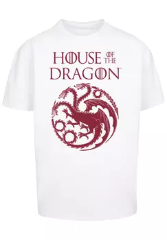 Футболка F4NT4STIC House Of The Dragon Targaryen Crest Logo, белый
