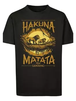 Футболка F4NT4STIC Knig der Lwen Hakuna Matata, черный