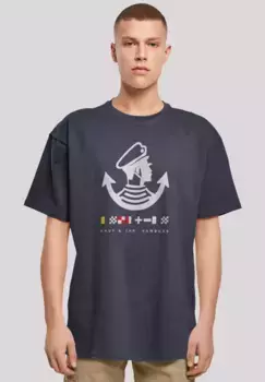 Футболка F4NT4STIC "Knut & Jan Hamburg Logo", принт, цвет морской волны