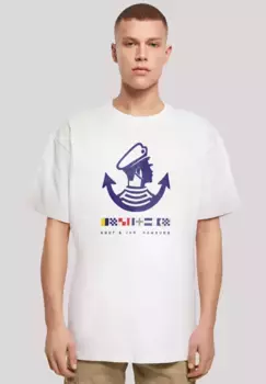 Футболка F4NT4STIC "Knut & Jan Hamburg Logo", принт, белый