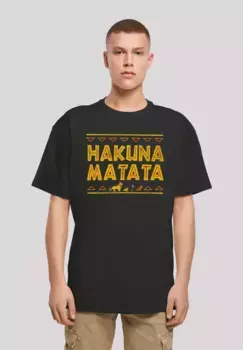 Футболка F4NT4STIC "Король Лев Фильм Хакуна Матата", принт, черный