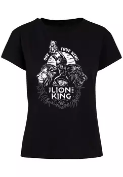 Футболка F4NT4STIC Ladies Box Tee Disney Knig der Lwen One True King, черный