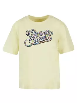 Футболка F4NT4STIC Ladies Everyday Tee Sesamstrae Coloured lettering, цвет softyellow