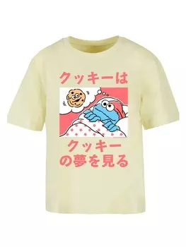 Футболка F4NT4STIC Ladies Everyday Tee Sesamstrae Cookie Dreams, цвет softyellow
