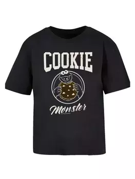 Футболка F4NT4STIC Ladies Everyday Tee Sesamstrae Cookie College, черный